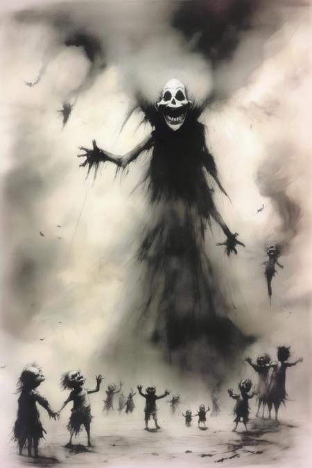 00015-987314414-_lora_Stephen Gammell Style_1_Stephen Gammell Style - Devils laughing in the sky at the lives they have ruined drawn.png